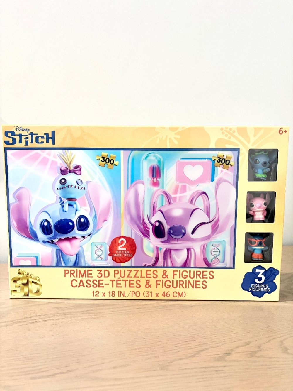 Disney, Stitch, Prime, 3D, Puzzles & 3 Disney Stitch, Figures, Set, NEW